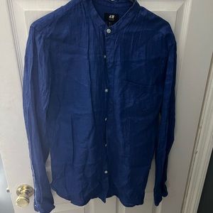 Blue linen HM Shirt